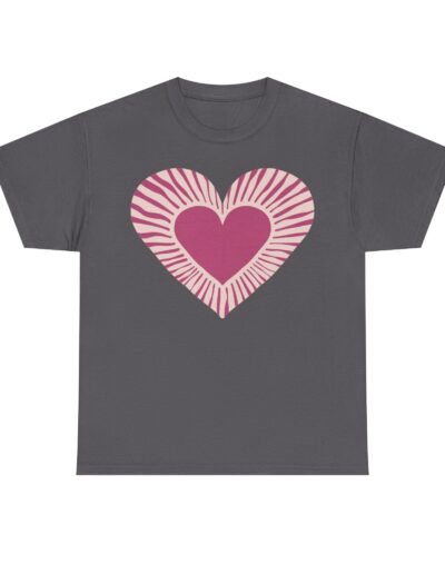 Love Heart Unisex Cotton T-Shirt