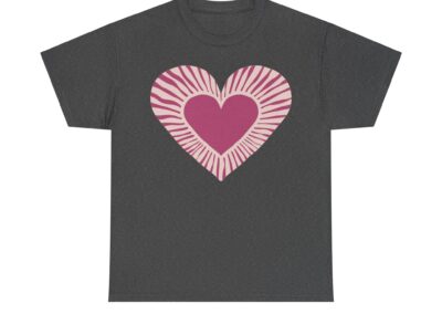 Love Heart Unisex Cotton T-Shirt