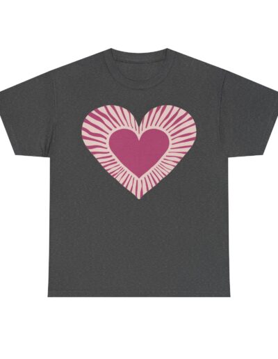 Love Heart Unisex Cotton T-Shirt