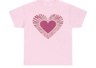 Love Heart Unisex Cotton T-Shirt