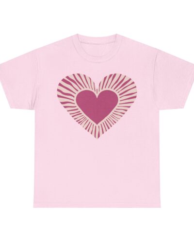 Love Heart Unisex Cotton T-Shirt