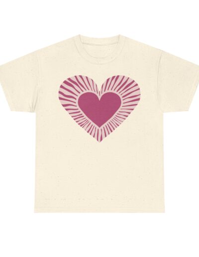 Love Heart Unisex Cotton T-Shirt