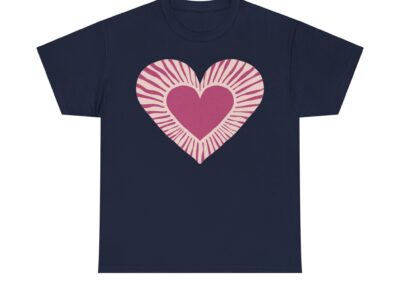 Love Heart Unisex Cotton T-Shirt