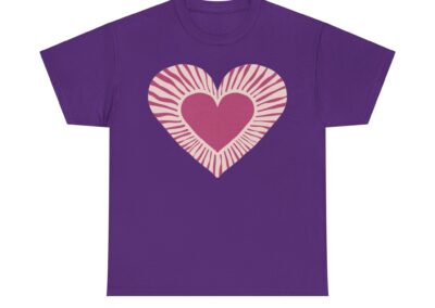 Love Heart Unisex Cotton T-Shirt