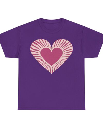 Love Heart Unisex Cotton T-Shirt