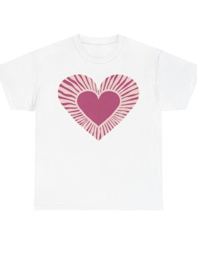 Love Heart Unisex Cotton T-Shirt