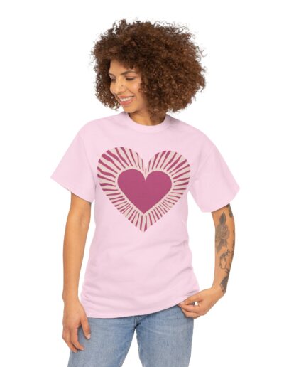 Love Heart Unisex Cotton T-Shirt