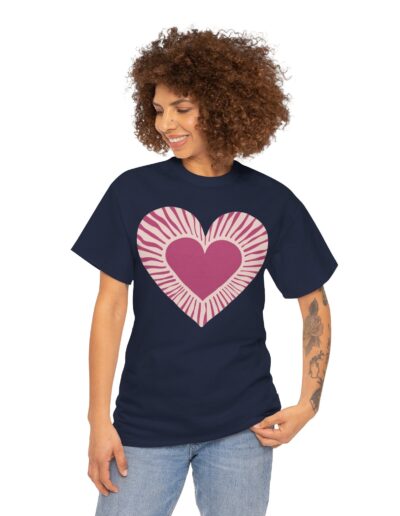 Love Heart Unisex Cotton T-Shirt