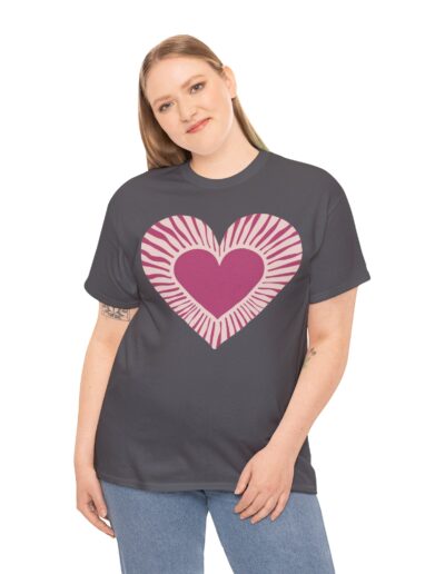 Love Heart Unisex Cotton T-Shirt