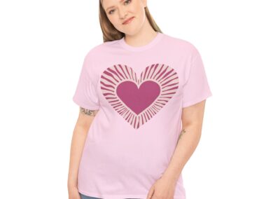 Love Heart Unisex Cotton T-Shirt