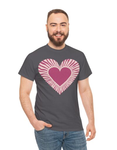Love Heart Unisex Cotton T-Shirt