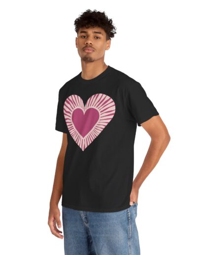 Love Heart Unisex Cotton T-Shirt