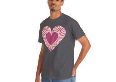Love Heart Unisex Cotton T-Shirt