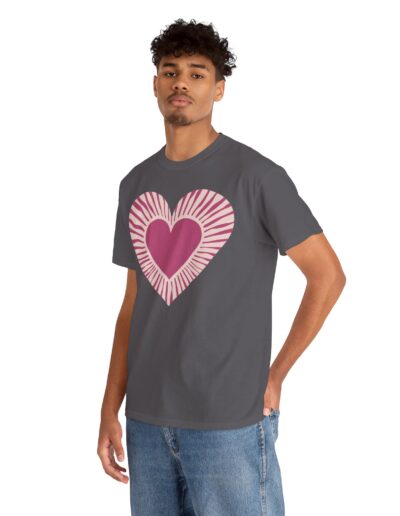 Love Heart Unisex Cotton T-Shirt