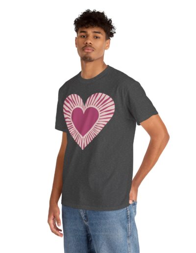 Love Heart Unisex Cotton T-Shirt