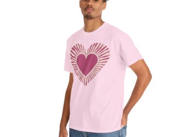 Love Heart Unisex Cotton T-Shirt