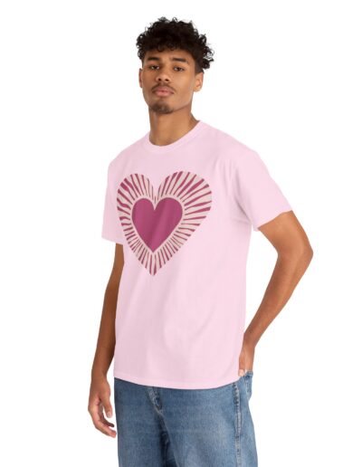 Love Heart Unisex Cotton T-Shirt