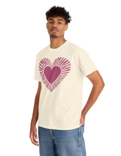 Love Heart Unisex Cotton T-Shirt