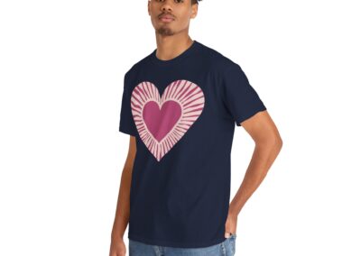 Love Heart Unisex Cotton T-Shirt