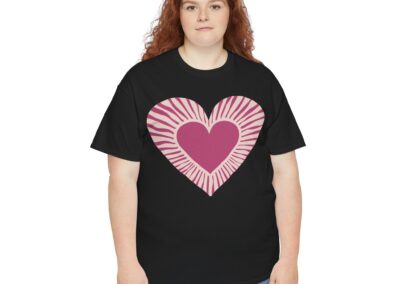 Love Heart Unisex Cotton T-Shirt