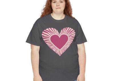 Love Heart Unisex Cotton T-Shirt
