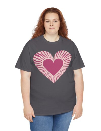 Love Heart Unisex Cotton T-Shirt