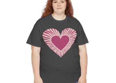 Love Heart Unisex Cotton T-Shirt