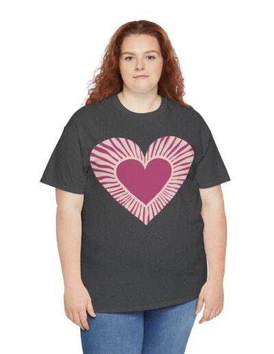 Love Heart Unisex Cotton T-Shirt