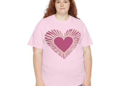 Love Heart Unisex Cotton T-Shirt