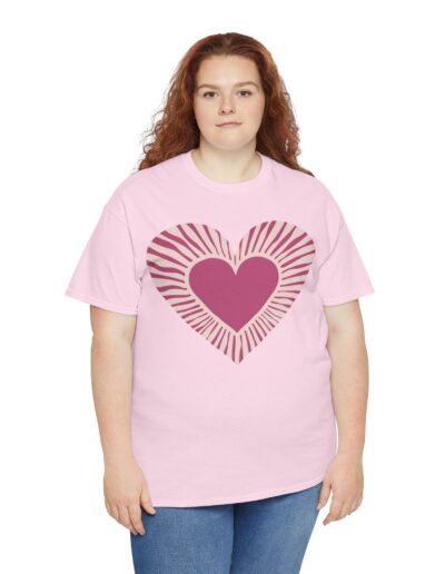 Love Heart Unisex Cotton T-Shirt