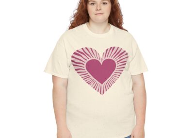Love Heart Unisex Cotton T-Shirt