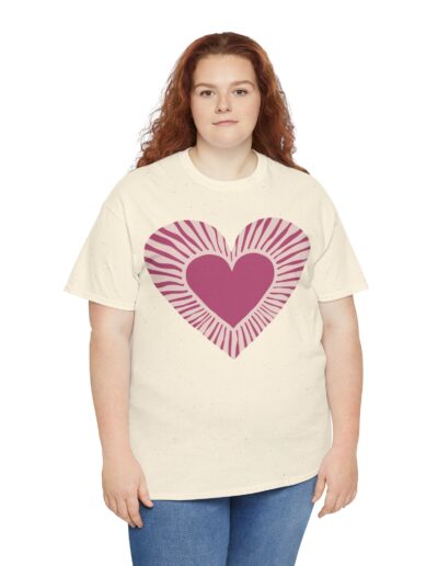 Love Heart Unisex Cotton T-Shirt