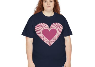 Love Heart Unisex Cotton T-Shirt