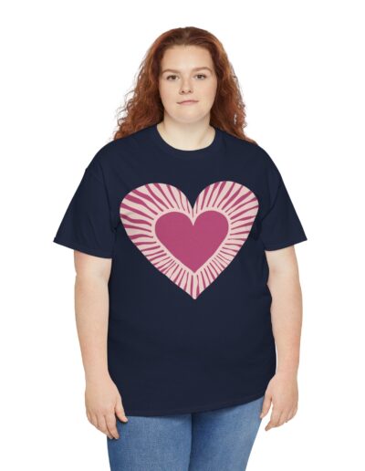 Love Heart Unisex Cotton T-Shirt