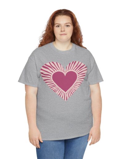Love Heart Unisex Cotton T-Shirt