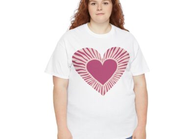 Love Heart Unisex Cotton T-Shirt