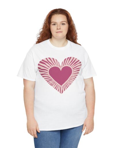 Love Heart Unisex Cotton T-Shirt