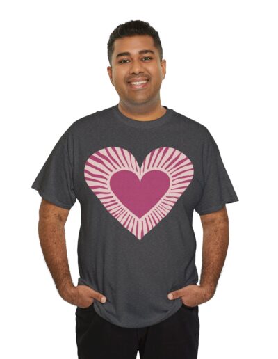 Love Heart Unisex Cotton T-Shirt