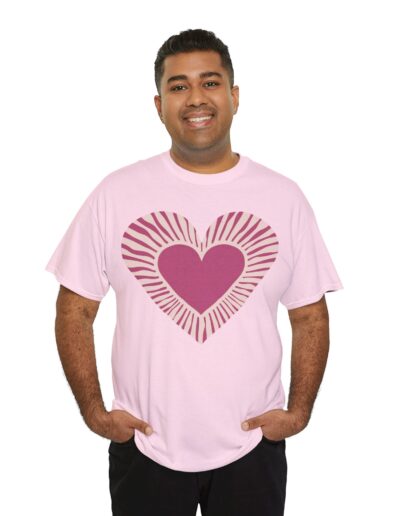 Love Heart Unisex Cotton T-Shirt