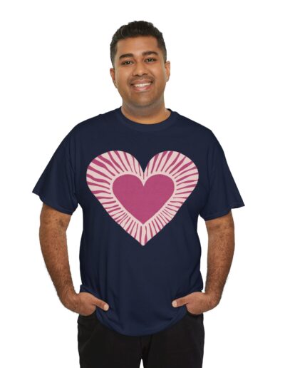 Love Heart Unisex Cotton T-Shirt