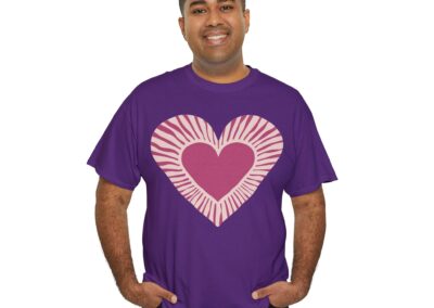 Love Heart Unisex Cotton T-Shirt