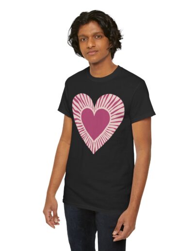 Love Heart Unisex Cotton T-Shirt