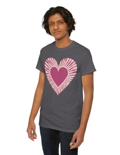 Love Heart Unisex Cotton T-Shirt