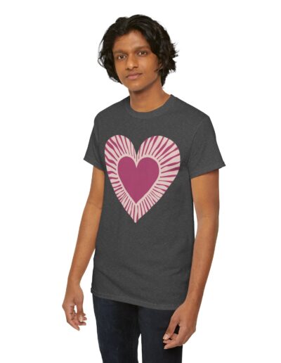 Love Heart Unisex Cotton T-Shirt