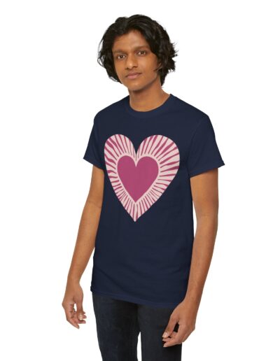 Love Heart Unisex Cotton T-Shirt