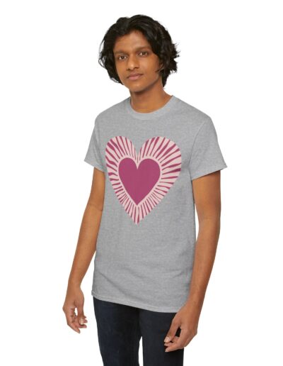 Love Heart Unisex Cotton T-Shirt
