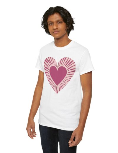 Love Heart Unisex Cotton T-Shirt