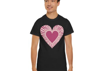 Love Heart Unisex Cotton T-Shirt