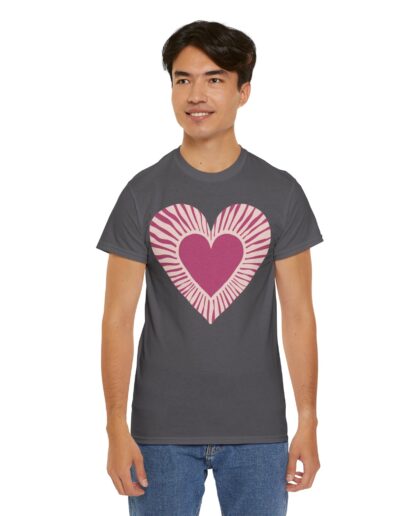 Love Heart Unisex Cotton T-Shirt