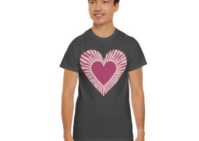 Love Heart Unisex Cotton T-Shirt